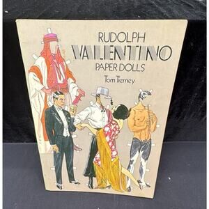 Tim Tierney Rudolph Valentino Paper Dolls (1979) Dover Paperback Book Uncut
